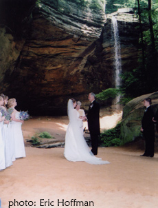 cave ash hocking hills waterfall ohio weddings outdoor oh state park